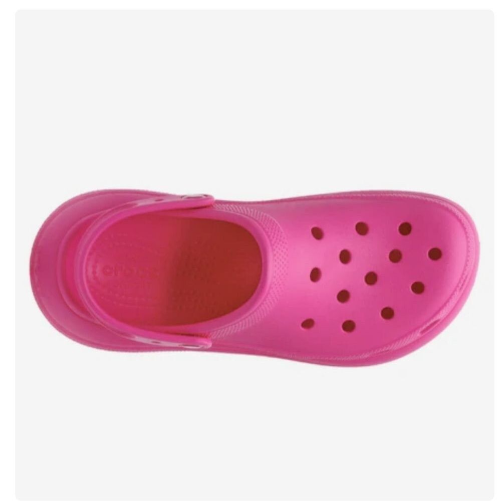 Crocs Classic Crush Clog Hot Pink NWT 10 Lightweight Comfort Shoes | Barbiecore - Picture 12 of 16